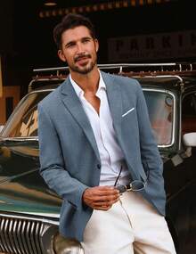 PJ  Mens Blazer Jackets Lightweight Casual Suits Stylish Sport Jacket For Men