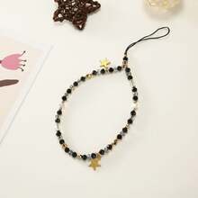 1条优雅星形手机挂绳 - 完美的串珠手链配饰 - 彩色 - 查看 10