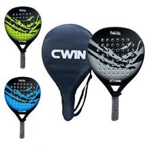 CWIN Kohlefaser Tennisschläger mit großem Rahmen, EVA Schaumstoffgriff, inklusive 1 Aufbewahrungstasche - ideal für Anfänger und fortgeschrittene Spieler, Tenniszubehör, modernes Tennisequipment, Kohlefasertennis-Schläger