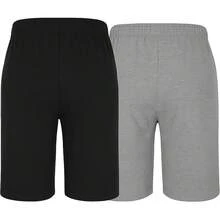 Hombres, 2 unidades de pantalones cortos de algodón para dormir, 5 pulgadas de entrepierna, cómodos y transpirables, colores surtidos - Azul jaspeado/azul marino brillante - Ver 4