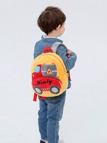Kids Construction Truck Backpack For Boys 3-6, Personalized Back To School Gift, Cute Toddler School Bag For Preschool - Multicolor - View 4