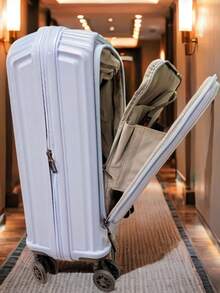 Maleta De viaje de 15KG Para Avión 20 Pulgadas,Equipaje DE Mano Rígida con 4 Ruedas de 360grados,candado incorporado.dos Colores hermosos para en el aeropuerto simpre con birllantes - Celeste - Ver 7
