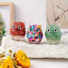 1pc Crystal Drops Make Owl Products, Crystal Upholstery, Crystal Owl Indoor Ornament Gift, Crystal Owl Statue Crafts
