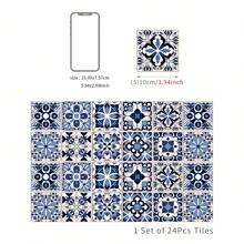 24PCS- Nordic Home Tile, Self-Adhesive Wall Stickers, Kitchen Bathroom Bedroom Living Room Dining Room, Waterproof, Oil And Moisture Proof, Decorative Tile Stickers, Wall Renovation Floor Stickers For Home Decor