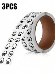 1000pcs Self Adhesive Art Eye Decoration Sticker, Eye Self-Adhesive Paper For Handmade Paper-Cut, Doll Decoration Crafts Toys And Home Decoration