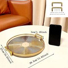 1pc Jewelry Tray, Multifunctional Storage Tray, Candy Dish, Fruit Bowl Back To School - Transparent - View 7