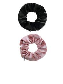1-20Pcs Velvet Hair Ring With Hidden Pocket,Multi-Functional Hair Accessory Pouch,Portable Money Hider & Organizer,Back To School Must Haves,Beach Bag,Non-Waterproof Travel Essentials Travel School Back To School School Supplies Holiday Camping Holiday Essentials Vacation Accessories Mini Summer,Suitable For Women And Girls Velvet Headband,Hidden Pocket Headband,Suitable For Storing Small Items Such As Keys,Dollars,Lipstick,Etc
