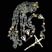 Lazo Para Boda de Cristal Importado, Mancuerna Matrimonio, Ceremonia Nupcial. - Dorado - Ver 2