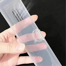 1pc Fragrance-Free Travel Toothbrush Case, Portable Transparent Electric Toothbrush And Toothpaste Container, Breathable Toothbrush Box, Suitable For Asian Series - Transparent - View 1