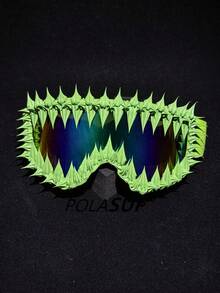 1 pieza Gafas decorativas con estampado floral y geométrico, a rayas, de estilo retro, casual, bohemio, elegante, para fiestas, música, festivales, desfiles y cosplay, unisex, adecuadas para todas las estaciones - Multicolor - Ver 8