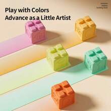 婴儿软凝胶积木、婴儿大颗粒积木、可咀嚼和可煮软橡胶玩具、婴儿出牙玩具、婴儿抓握训练玩具、0-3岁新生儿早教益智玩具