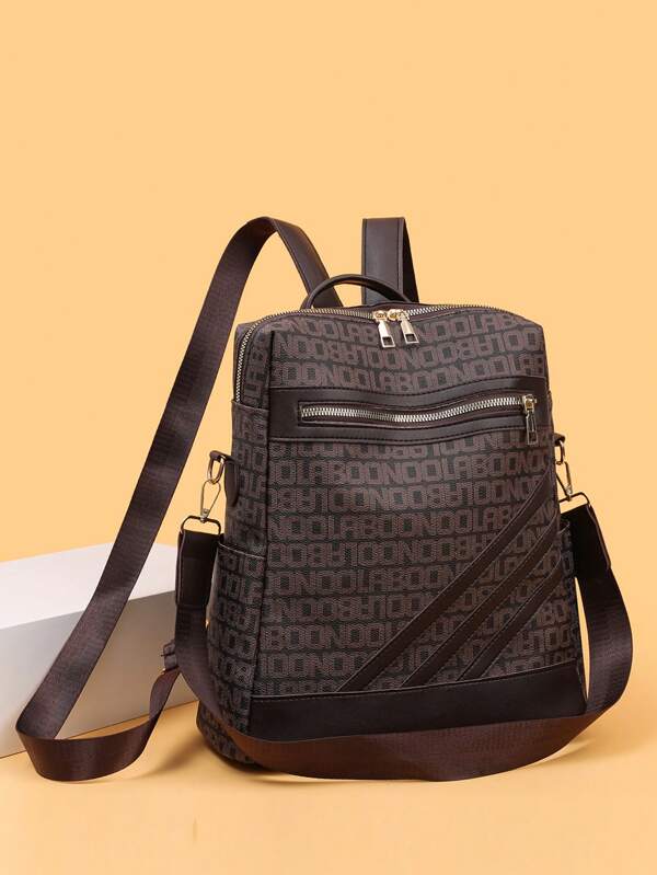 Bolso de mano, bolso de mensajero, bolso de trabajo o bolsa de viaje de gran capacidad de diseño de nicho retro con estampado de gafas, de moda casual y versátil