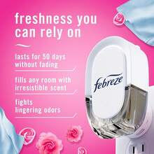 Febreze Plug In Air Freshener, Odor-Fighting Scented Oil Refill, Air Fresheners For Home And Bathroom And Kitchen, Long Lasting For Strong Odors, Downy April Fresh Scent, 0.87oz Refills, 3 Count - 四月新鮮 - 查看 2