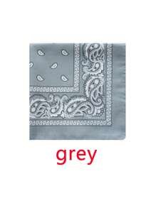 1pc Polyester Paisley Neckerchief, Versatile Bandana, Hip Hop Rock Outdoor Headwear, Mask Accessory, Scarf For Cycling Hiking Windproof Sun Protection, Unisex Lightweight Woven Headband, Machine Washable & Dry Clean, Cool Fashion Headwrap