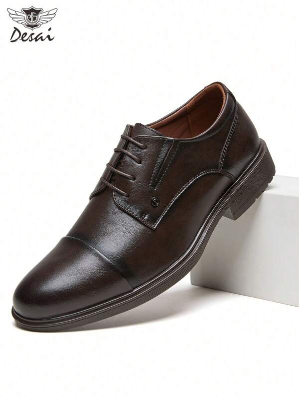 Chaussures formelles pour hommes, polyvalentes pour le business et le casual, mode durable, chaussures basses à lacets. Design 3 pièces