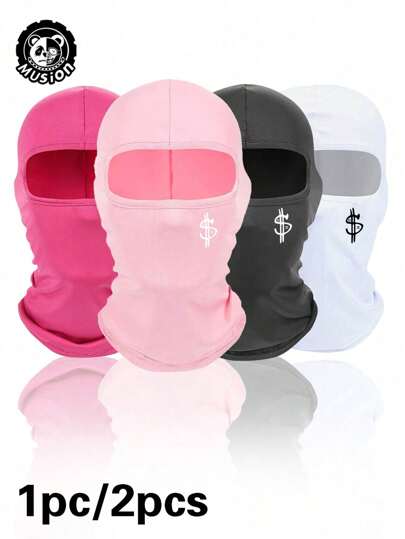 Musion 2 piezas Pasamontañas unisex, protección solar y resistente al viento, apto para uso diario, viajes al aire libre, senderismo, esquí