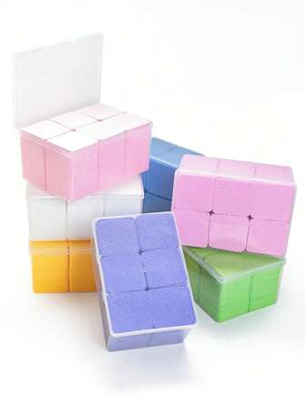 24 piezas Juego de cuidado de uñas con esponja gradual/1080/200 piezas Cuadrado/Corazón/Mariposa/Flor de ciruelo/Paño sin pelusa para uñas, Almohadilla para quitar esmalte de uñas, Toalla húmeda para alargar pestañas, Paño suave no tejido removedor de acetona de esmalte de uñas