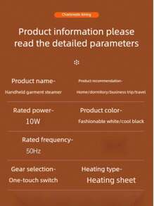 1pc Professional Mini Steam Iron Handheld Portable Garment Steamer USB Powered Dry Wet Ironing Machine For Fabric Clothes Ironing