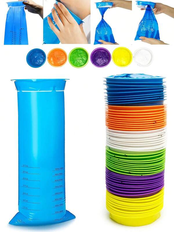 Set de 5-20 bolsas antifiltraciones para vómitos para uso en viajes y vehículos, para mujeres embarazadas y adultos - bolsas transpirables, portátiles y a prueba de olores con estampado de flores y mariposas, accesorios de viaje esenciales | Bolsas con estampado floral | Tela resistente