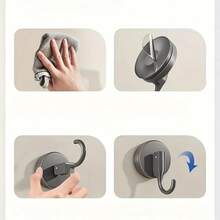 Strong Vacuum Suction Cup Hook, Kitchen And Bathroom Use, Adhesive Wall Hanger, No Drilling, Easy Installation, Load Bearing - Multicolor - View 5