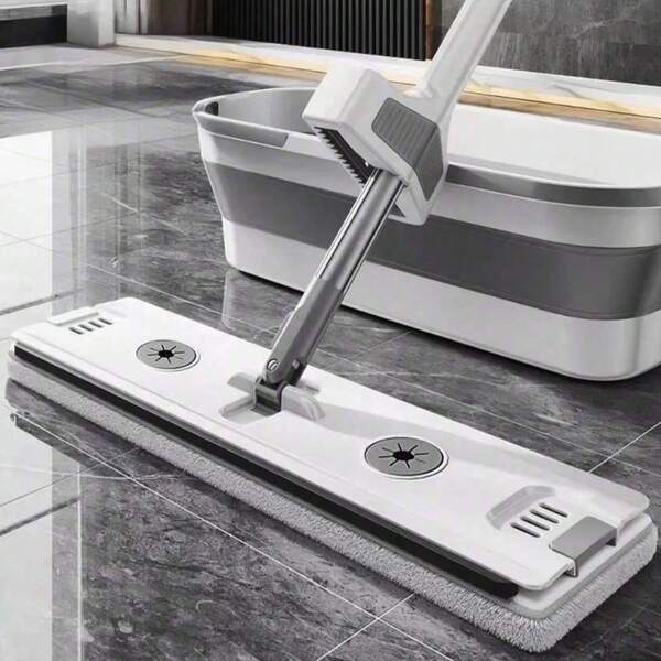 1pc 45cm Mop, Hands-Free Lazy Mop, Suitable For Large Spaces, Ideal For Household Ceramic, Wooden Floors In Living Room, Kitchen, Bathroom