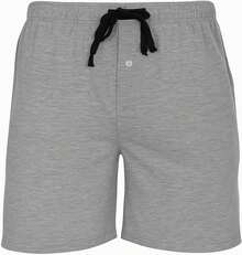 Hombres, 2 unidades de pantalones cortos de algodón para dormir, 5 pulgadas de entrepierna, cómodos y transpirables, colores surtidos - Azul jaspeado/azul marino brillante - Ver 2