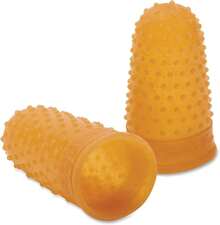 Rubber Finger Tips, Finger Cots,Large - Size 13, Amber, Finger Protector For Use With  Staples &  Staplers,Home Office Desktop Accessories,12 Count/Pack (54033) (Pack Of 3),6200318 - 紫色 - 查看 6