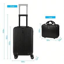 Two-Piece Luggage Set, Lightweight, With Hooks, 20-Inch + 14-Inch ...