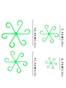 4pcs/1set Plant Stem Support Frames, Turtle-Back Bamboo Support And Fixation Devices, Anti-Toppling Brackets, Hydroponic Branch And Stem Fixation Flowerpot Racks, Horticultural Flowers And Green Plants, Plastic Gardening Tools, Indoor Climbing Plant Plastic Plant Brackets