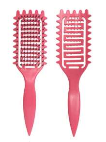 Cepillo definidor de rizos, cepillo para cabello rizado para rizos, ondas y espirales, definir, dar volumen, desenredar rizos de mujeres y niñas, reduce el tirón y el frizz del cabello