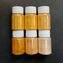 Dofuny 6瓶装金色珠光云母粉套装 - 矿物颜料，适用于DIY环氧树脂、肥皂制作、蜡烛染色和珠宝工艺用品 - 彩色 - 查看 2