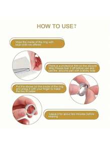 Transparent Ring Size Adjustment Resizer, Invisible Ring Resizer , Women Finger Loose Ring Size Reduce Invisible Sticker Clear DIY Sewing Jewelry Tool Set Adjuster Set For Loose Rings - Ideal For Wedding Bands & Jewelry Comfort