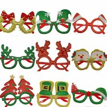 6pcs/9pcs/12pcs Christmas Decoration Glasses Toys Cartoon Costume Photo Props Small Gifts Prizes Christmas Glasses - Multicolor - View 15