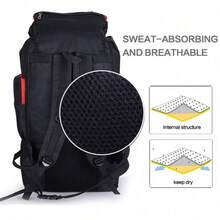80L Extra Large Hiking Camping Backpack Rucksack Waterproof Travel Luggage Bag Black - 80L - View 2