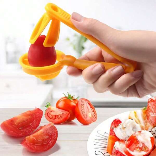 1 Pc Multi-Functional Quick Slicer, Grape & Tomato Separator, Fruit/Vegetable Divider, Kitchen Tool