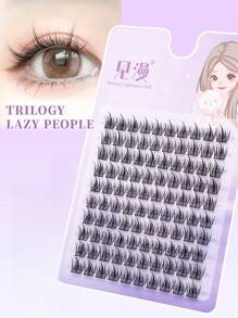 120 Stücke Wimpernbüschel, DIY Wimpernverlängerung Büschelwimpern, Flauschige individuell anzubringende Kunstwimpern, C-Krümmung, 11-13 mm Länge