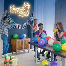 1 件定制个性化可调光霓虹灯，定制 LED 霓虹灯房间装饰，个性化婚礼霓虹灯情人节礼物，节日霓虹灯家居装饰婚礼背景 USB 电源，浪漫家居装饰，非常适合墙壁装饰、圣诞节、万圣节、派对、万圣节、感恩节、酒吧、卧室 - 彩色 - 查看 3