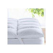 Plush Goose Down Mattress Topper - Single Size For Ultimate Comfort And Support