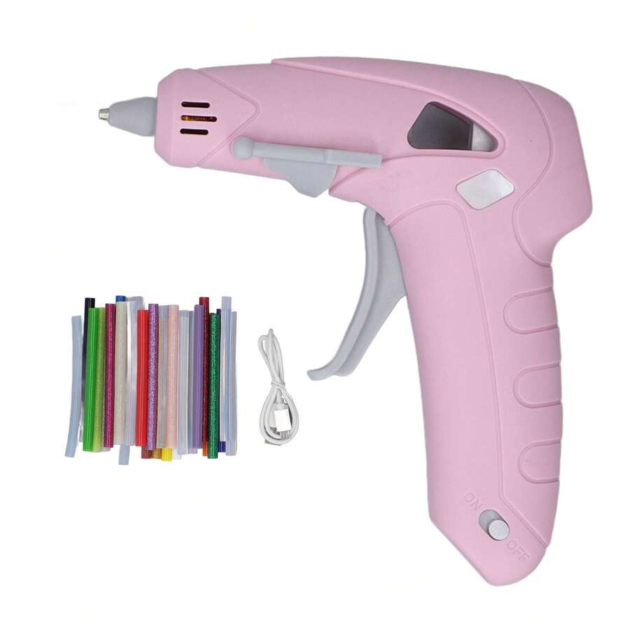 Glue Gun & Handheld Glue Gun Stick - Pink - View 1