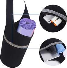 Bolsa de yoga de un solo hombro, bolsa de fitness deportiva, bolsa de yoga de lona étnica, bolsa de almacenamiento de yoga, multifuncional, duradera y no se ensucia fácilmente. - A - Ver 6