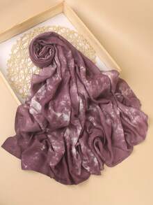 1条高品质纯色柔软透气粘胶纤维头巾，适合日常搭配长袍或连衣裙佩戴