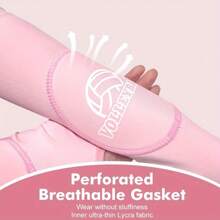 1 set - 1 paire de manchettes de bras pour le volleyball + 1 paire de manches de genou épaisses en éponge. Manches de bras avec coussinets et trou pour le pouce, adaptées pour le volleyball, hommes et femmes.