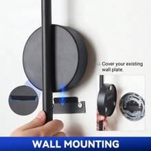 1 قطعة لامبات حائطية سوداء حديثة بريموت كنترول ، نوع شحن USB-C قابل للشحن، تركيب مغناطيسي، قابل للتعتيم وضبط درجة الحرارة اللونية، مثالية لإضاءة غرفة النوم ، المكتب ، غرفة المعيشة ، والسلالم