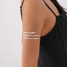 1 pièce Bracelet mode multicouche enroulé en forme de serpent, convient pour les femmes pour les fêtes et le bijouterie quotidienne