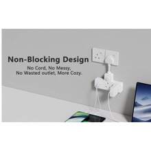 LIPWEL LIPWEL, A Wall Expansion Plug, Whitemodern Style, Two Sockets, With OneUSB-A Interface And One USB-Cinterface, One-Button Switch Controlwith A Power Indicator Light, Suitable For Home, Office, Kitchen, Power Strip, Power Expansion Plug
