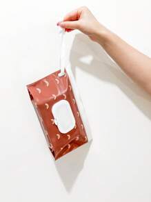 1 pezzo/4 pezzi Distributore di salviette, scatola portatile per salviette, portasalviette ricaricabile, mantiene fresche le salviette, borsa riutilizzabile per salviette umide per uso esterno, campeggio, escursionismo