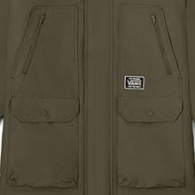 Men's Cotton Clothing Outdoor Sports Leisure Warm Windproof Simple Basic Workwear Style Hooded Cotton Jacket Coat VN000914KCZ