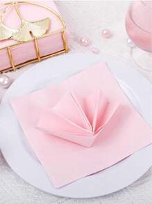 20/40/80 unidades Servilletas de cóctel de 2 capas de color rosa - Servilletas de bebida desechables de alta calidad - Servilletas de papel rosa de 5" X 5" para fiestas, Día de la Madre, bar, bodas, cumpleaños, Día de la Madre
