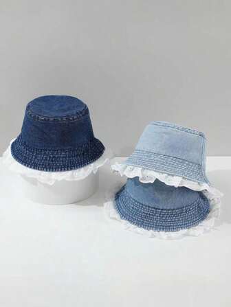 1pc Retro Solid Color Plain Baby Sun Hat, Outdoor Sports Travel Sunblock Shade Round Brimmed Bucket Hat For Boys And Girls