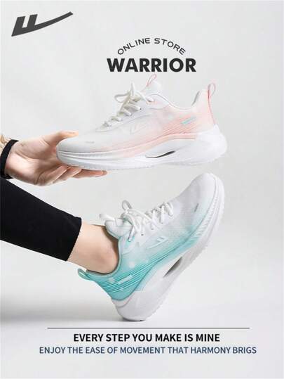WARRIOR Warrior Fashionable Retro Sports Shoes For WomenSpring And SummerLightweight Comfortable Breathable Running Shoes Modest Style Casual Yet Sleek Sneakers Applicable Throughout The Year Wear-Resisting All-Day Wear Training Sneakers Soft Sole Little White Shoes